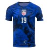 Officiële Voetbalshirt USA DUNN 19 Uit WK 2022 - Heren